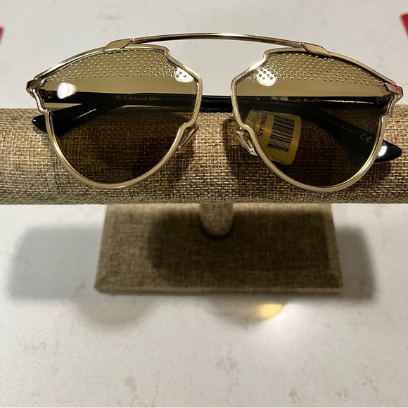 CHRISTIAN DIOR NWT AUTHENTIC ‘SO REAL’ AVIATOR ACETATE METAL SUNGLASSES - Picture 1 of 16